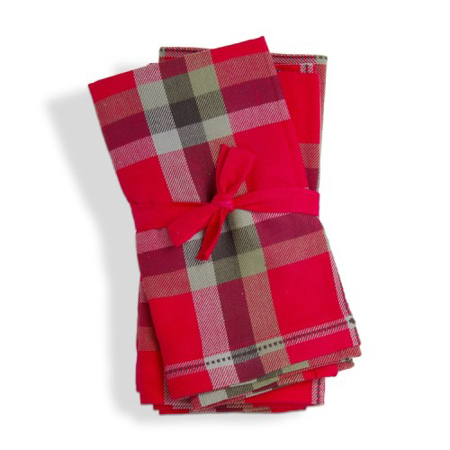 Picture of CHELSEA PLAID NAPKIN SET/4