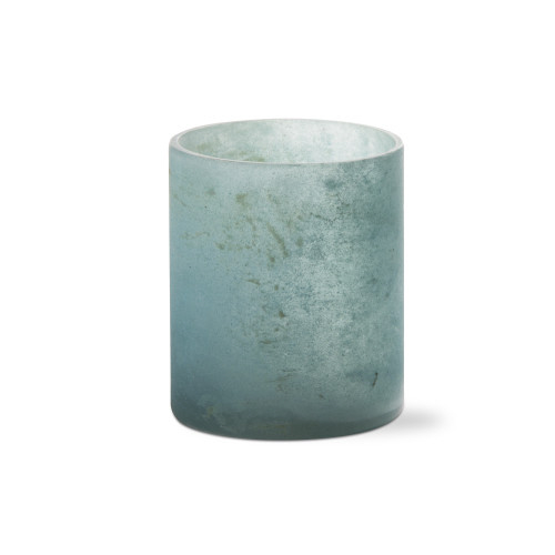 Picture of SURF FROSTED TEALIGHT HOLDER AQUA