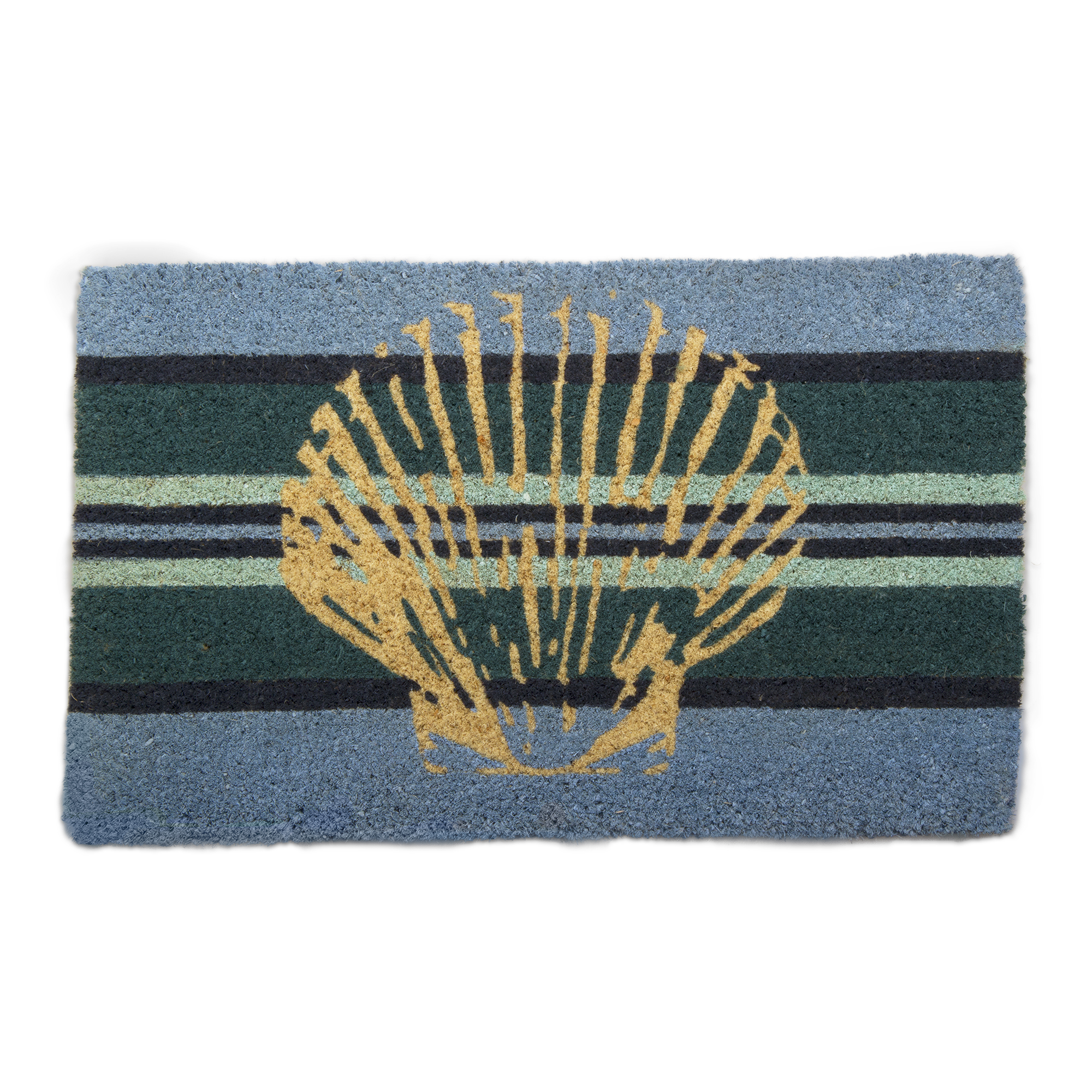 Picture of SCALLOP STRIPE COIR MAT