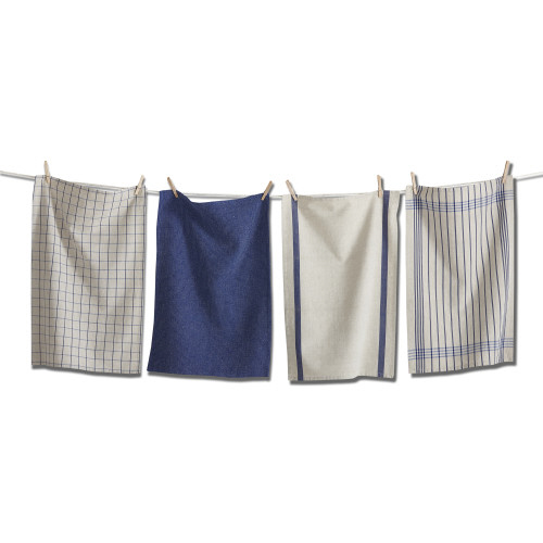 Picture of PRAIRIE WOVEN DISHTOWEL SET/4 BLUE MULTI