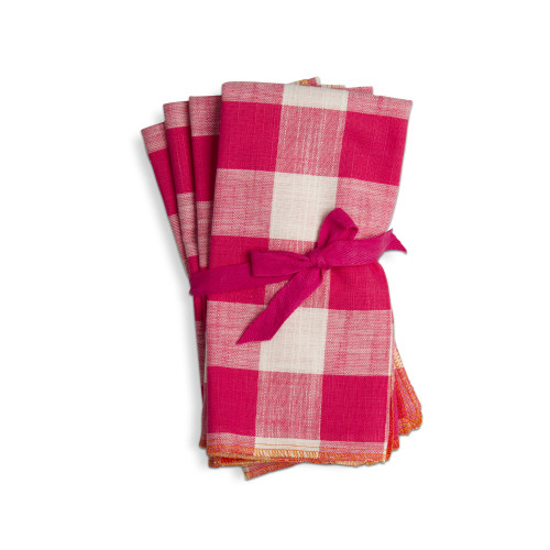 Picture of GINGHAM NAPKINS SET/4