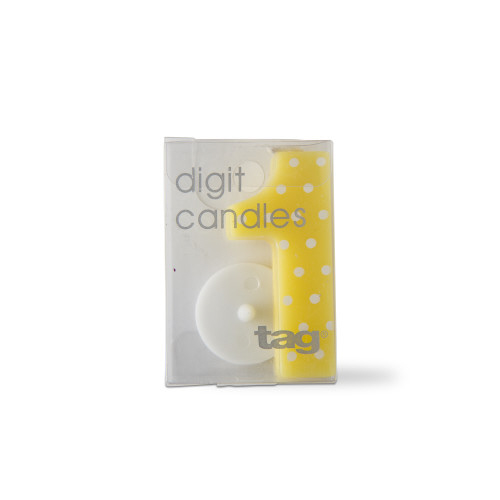 Picture of ONE DIGIT PARTY CANDLE DOTS