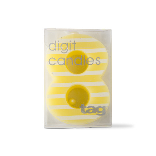 Picture of EIGHT DIGIT PARTY CNDLE STRPES