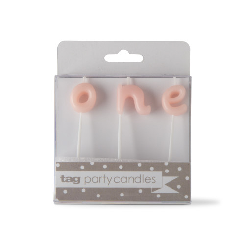 Picture of ONE CANDLE SET PINK