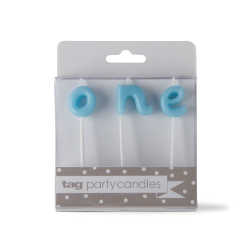 Picture of ONE CANDLE SET LIGHT BLUE