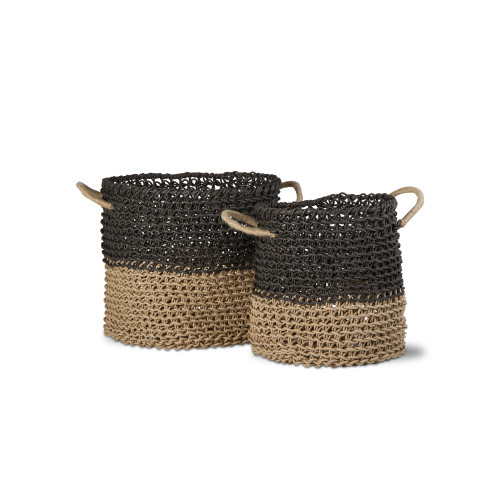 Picture of BAY 2-TONE LOOP BASKETS SET/2