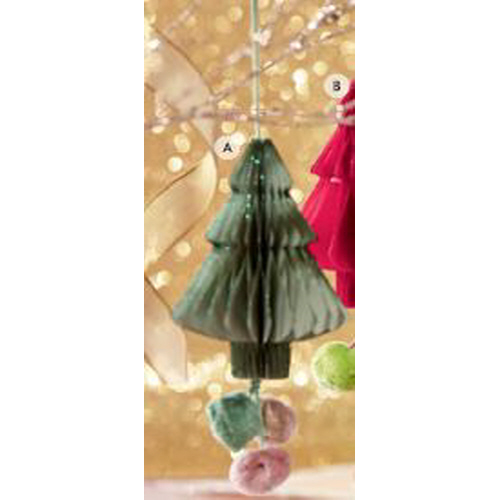 Picture of PAPER TREE POM POM GREEN MULTI