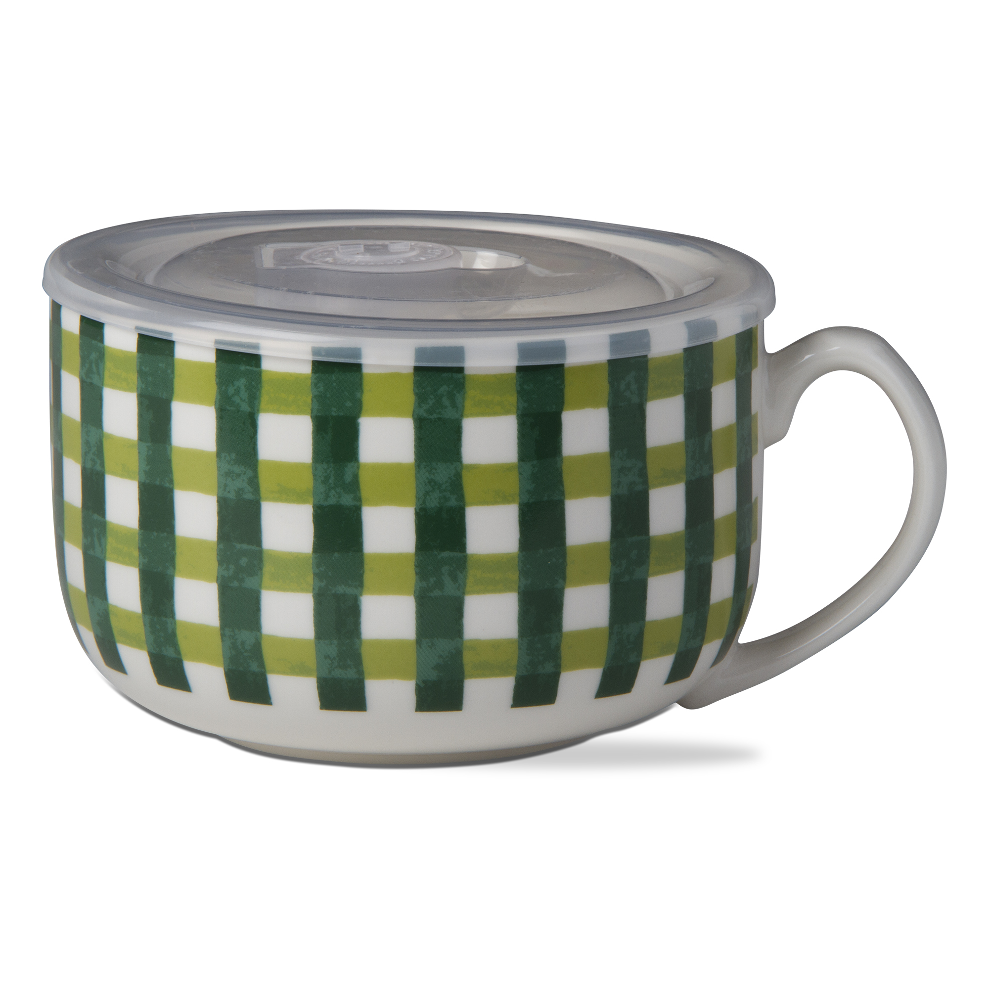 Picture of JOYFUL CHECK SOUP MUG W/ LID