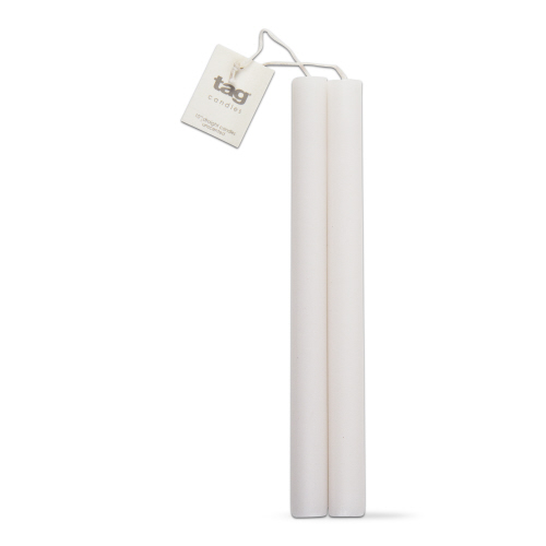 Picture of 10" STRAIGHT CANDLES SET/2 WHITE