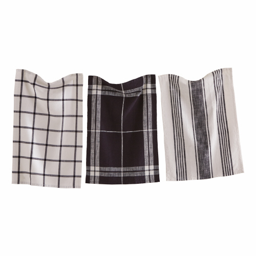 Picture of TAG CLASSIC DISHTOWEL SET/3 BLACK