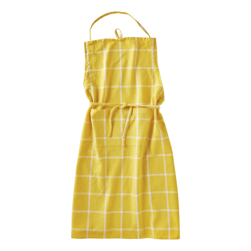 Picture of TAG CLASSIC CHECK SLUB APRON YELLOW