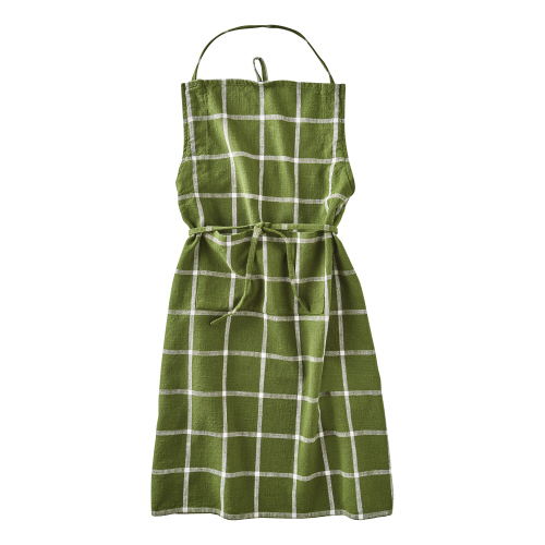 Picture of TAG CLASSIC CHECK SLUB APRON FOLIAGE