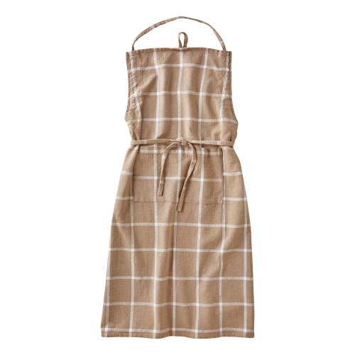 Picture of TAG CLASSIC CHECK SLUB APRON LINEN