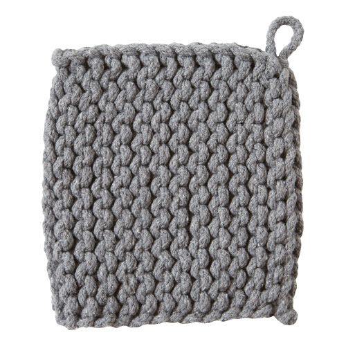 Picture of CROCHET TRIVET POTHOLDER GRAY