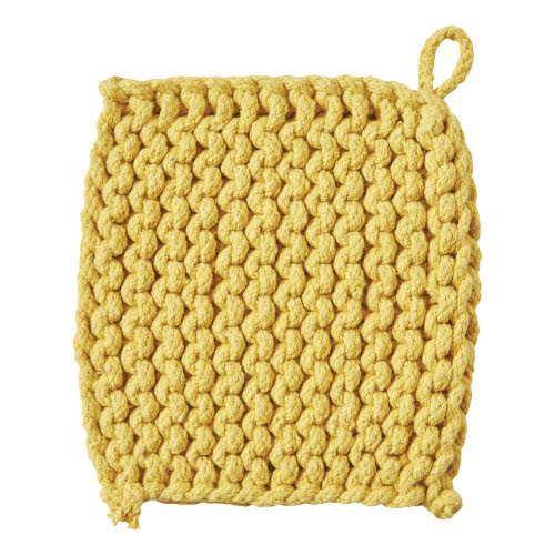 Picture of CROCHET TRIVET POTHOLDER YELLOW