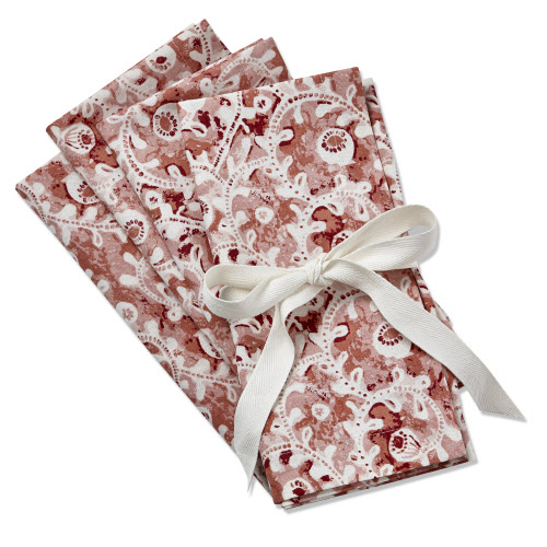 Picture of DREAM FLOWER NAPKIN SET/4