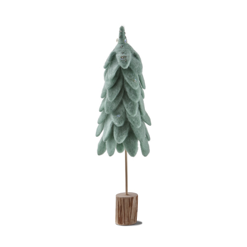 Picture of WOOLY FELT TREE W/ LOG BASE TL