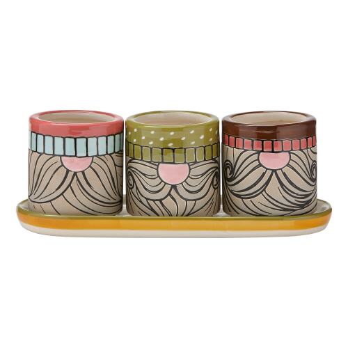 Picture of GNOME MINI PLANTERS S/3 W TRAY