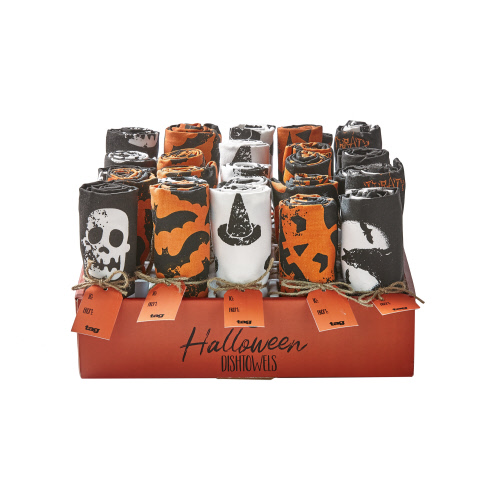 Picture of HALLOWEEN DISHTOWEL ASMT25 CDU
