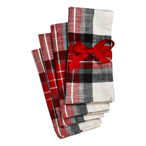 Picture of LODGE PLAID NAPKIN SET/4
