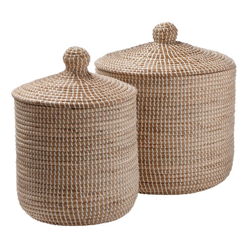 Picture of MALIBU LIDDED BASKET SET/2