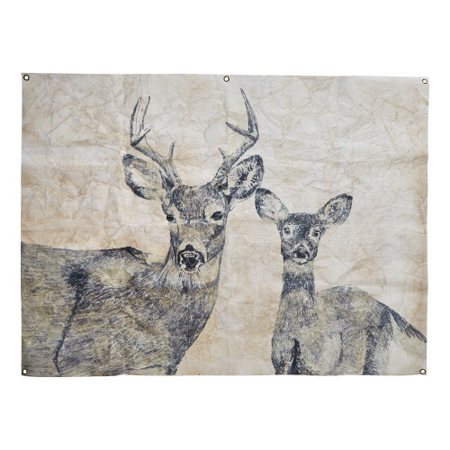 Picture of DEER AND FAWN WALL ART