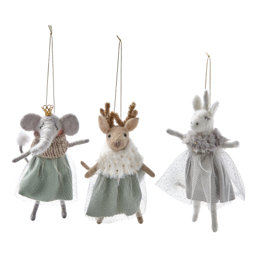 Picture of GLAM ANIMALS ORNAMENTS ASMT/3