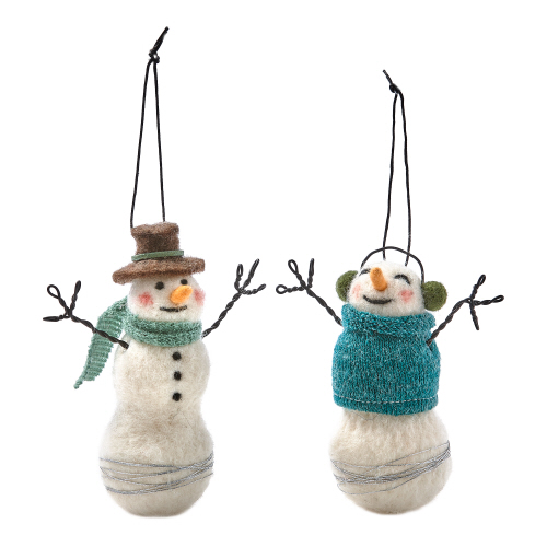 Picture of SNOWMAN ORNAMENTS ASMT/2