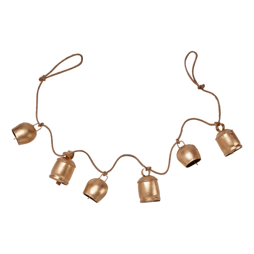 Picture of ANTIQ BELL & JUTE ROPE GARLAND