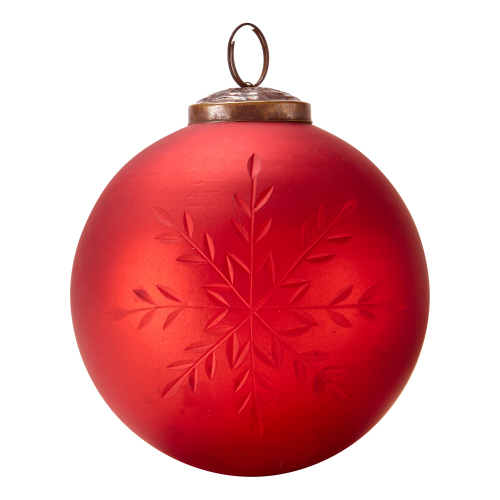 Picture of SNWFLK CUT GLASS ORNAMENT 5IN