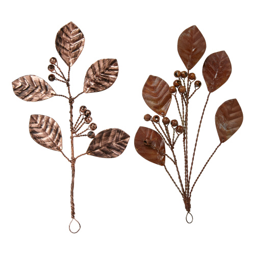 Picture of HANDCRAFTED METAL LEAVES&BERRY