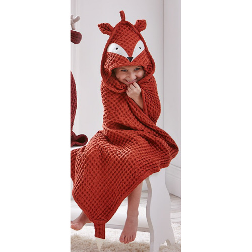 Picture of FOX WAFFLE WEAVE HOODED TOWEL