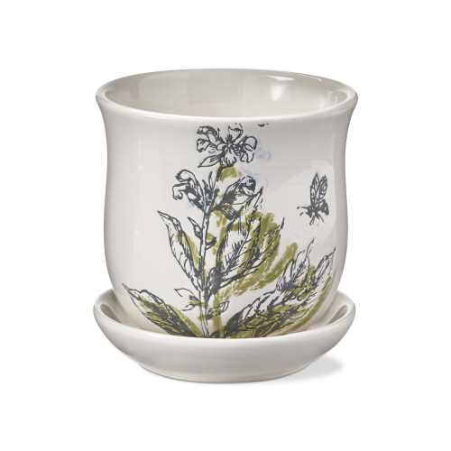 Picture of SAGE PLANTER W/ SAUCER SET