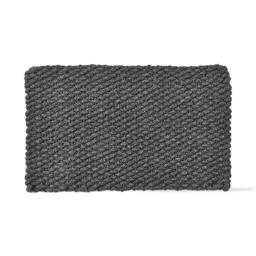 Picture of HANDWOVN DOORMAT DK GREY SOLID