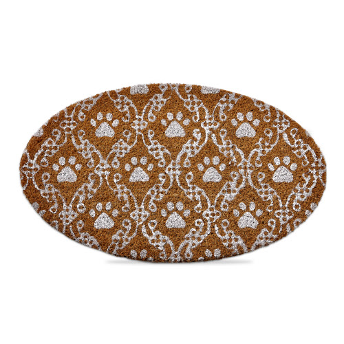 Picture of PAW PRINT OVAL SHAPED MAT