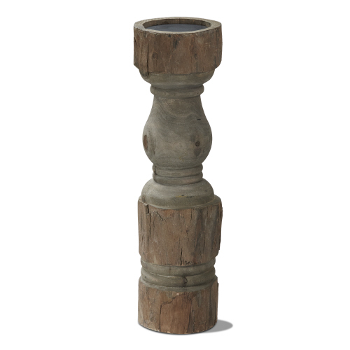 Picture of RUSTIC TURNED PILLAR HLDR TALL