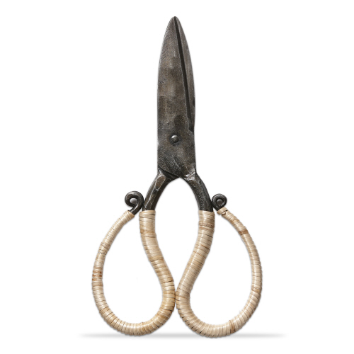 Picture of CANE WRAPPED FORGED IRON SCISSORS