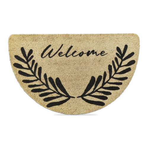 Picture of WELCOME FERN SHAPED COIR MAT