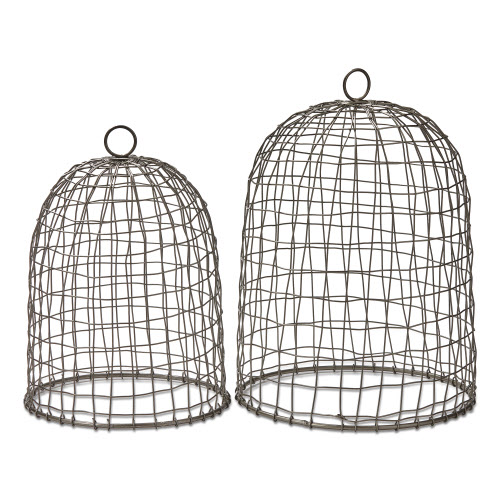 Picture of METAL GARDEN CLOCHE SET/2