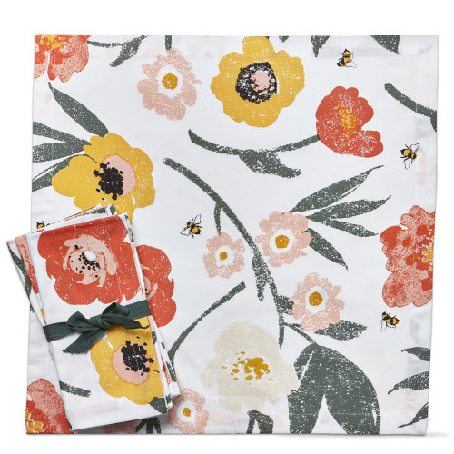 Picture of BEE BLOSSOM NAPKIN S/4