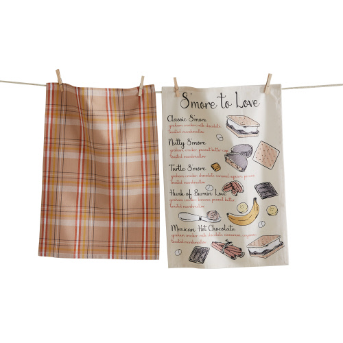 Picture of SMORE TO LOVE DISHTOWEL S/2