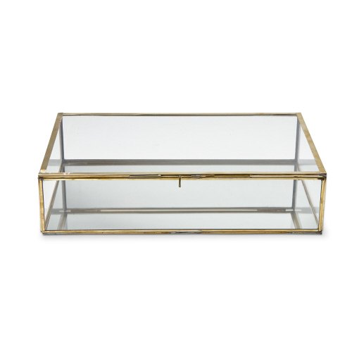 Picture of BRASS & GLASS DISPLAY BOX