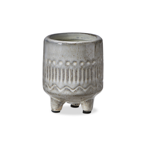 Picture of OLEMA CARVED PLANTER SM