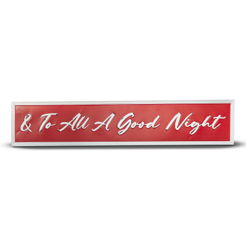 Picture of & TO ALL A GOOD NIGHT ENAMEL SIGN