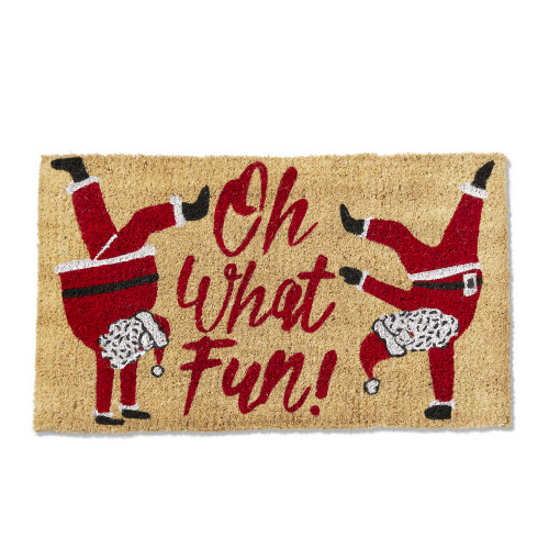 Picture of OH WHAT FUN SANTA COIR MAT