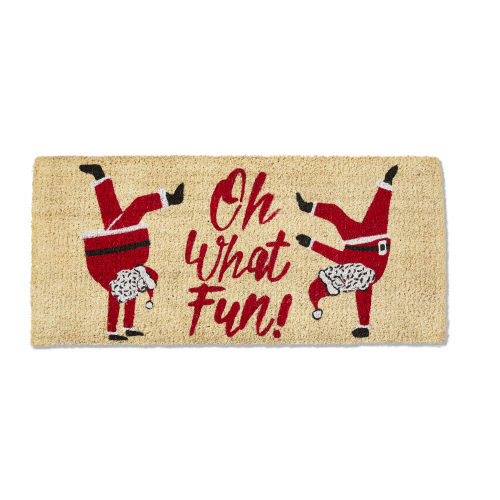 Picture of OH WHAT FUN SANTA EST COIR MAT