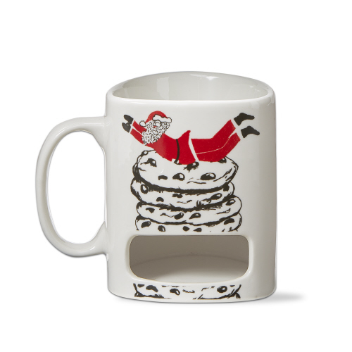Picture of SURFING SANTA COOKIE POCKET MUG