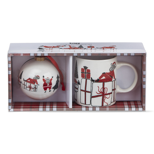 Picture of POSING SANTA MUG & ORNAMENT SET