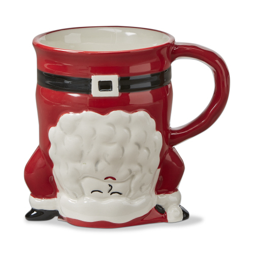 Picture of HAND STAND SANTA MUG