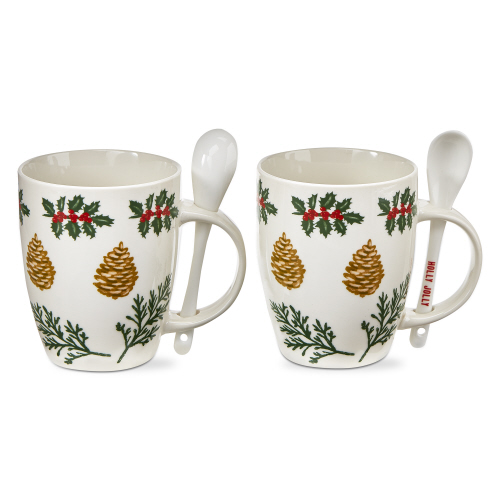 Picture of PINE CONE SPRIG MUG + SPOON